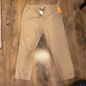 Men’s H&M XXL Tan Cotton Pants with Drawstring Tie